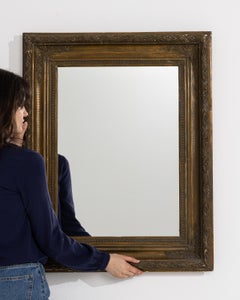 19th Century French Empire Giltwood Wall Mirror, Neoclassical Style