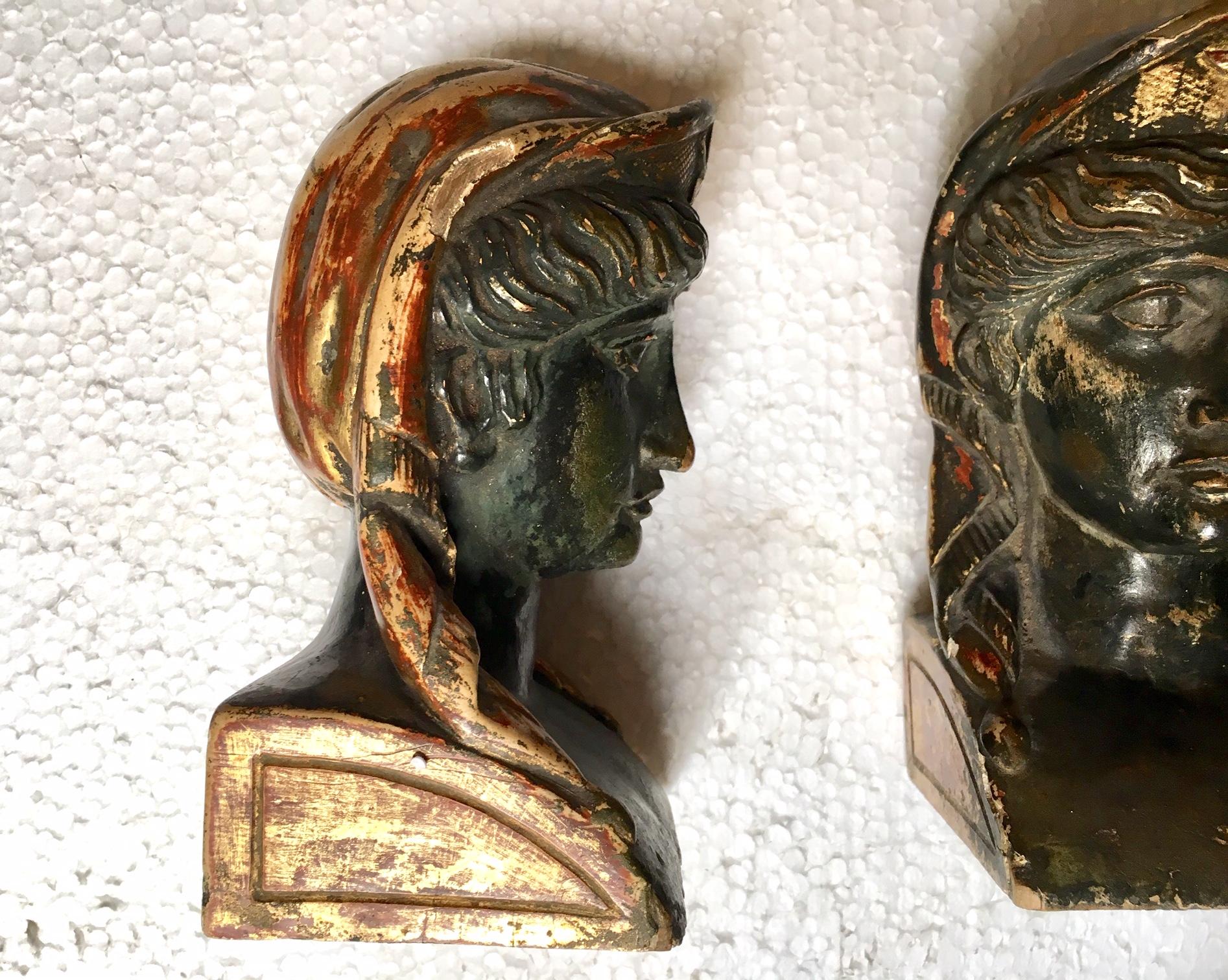 19th Century French Empire Gitwood Heads Sphinxes 4