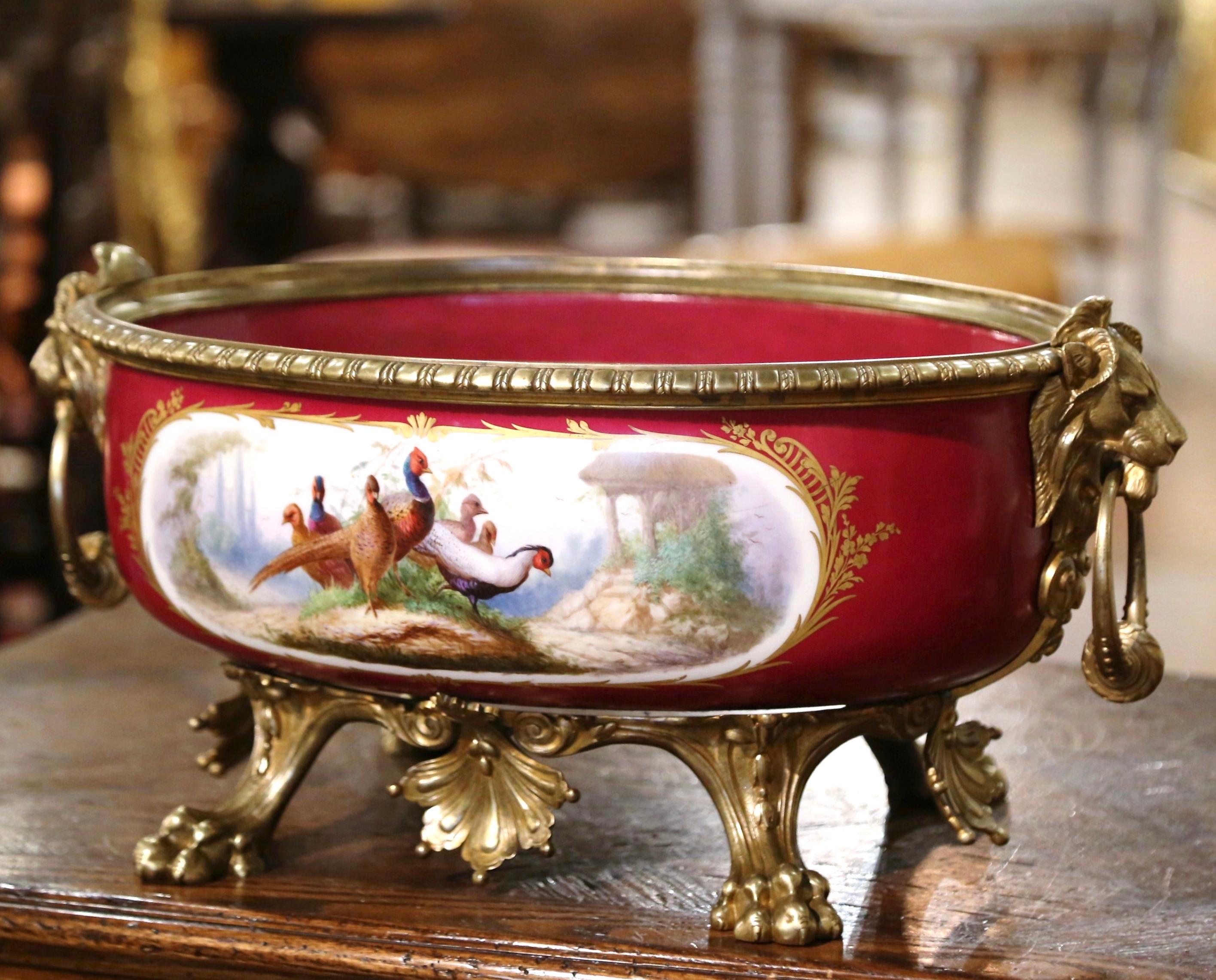 Decorate a dining table with this elegant antique center piece. Crafted in France circa 1830, the 