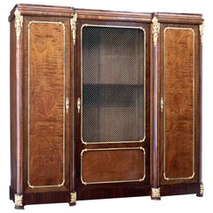 Antique 19th Century French Empire Influenced Mahogany Cabinet