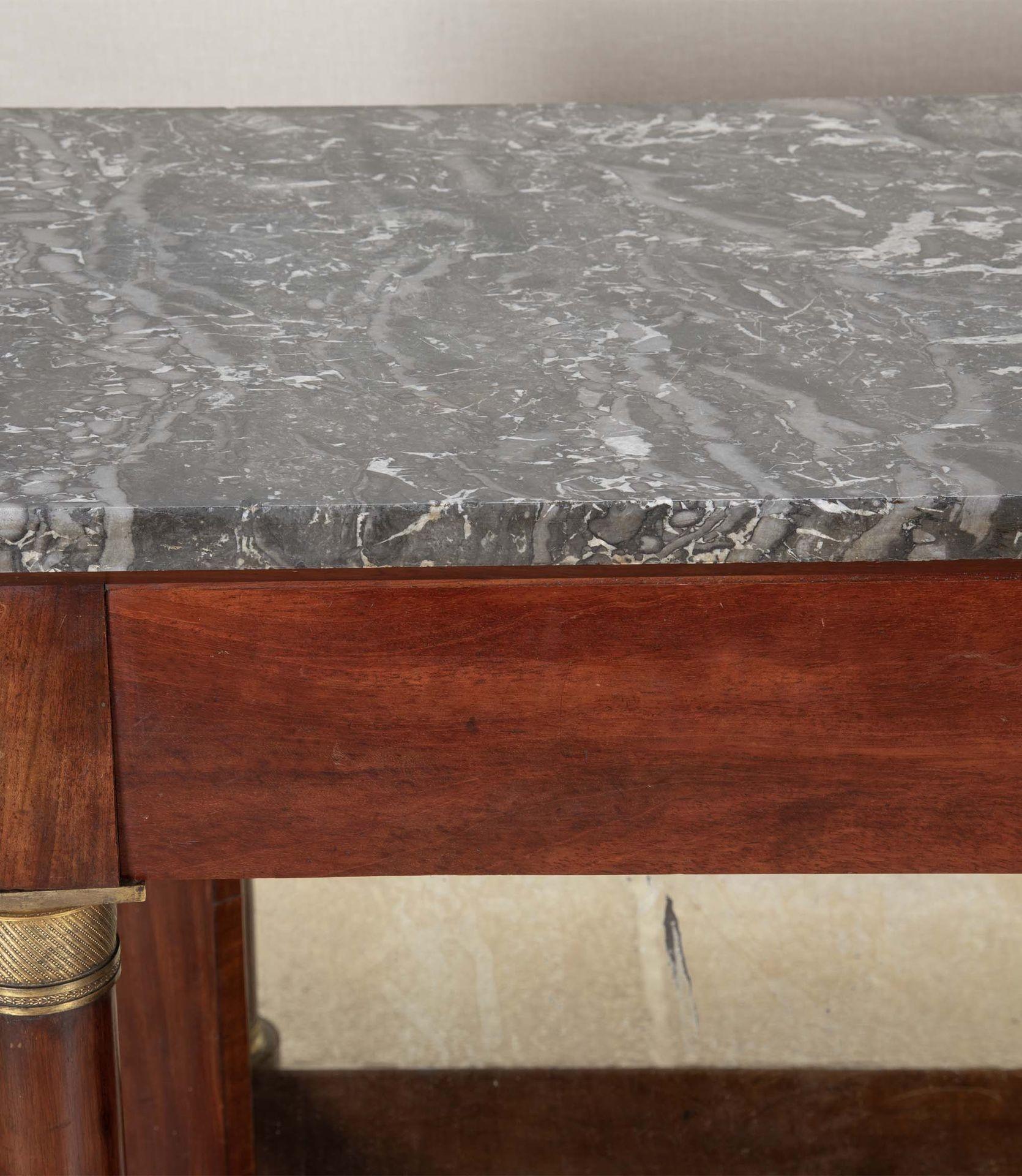 19th Century French Empire Mahogany Console Table For Sale 1