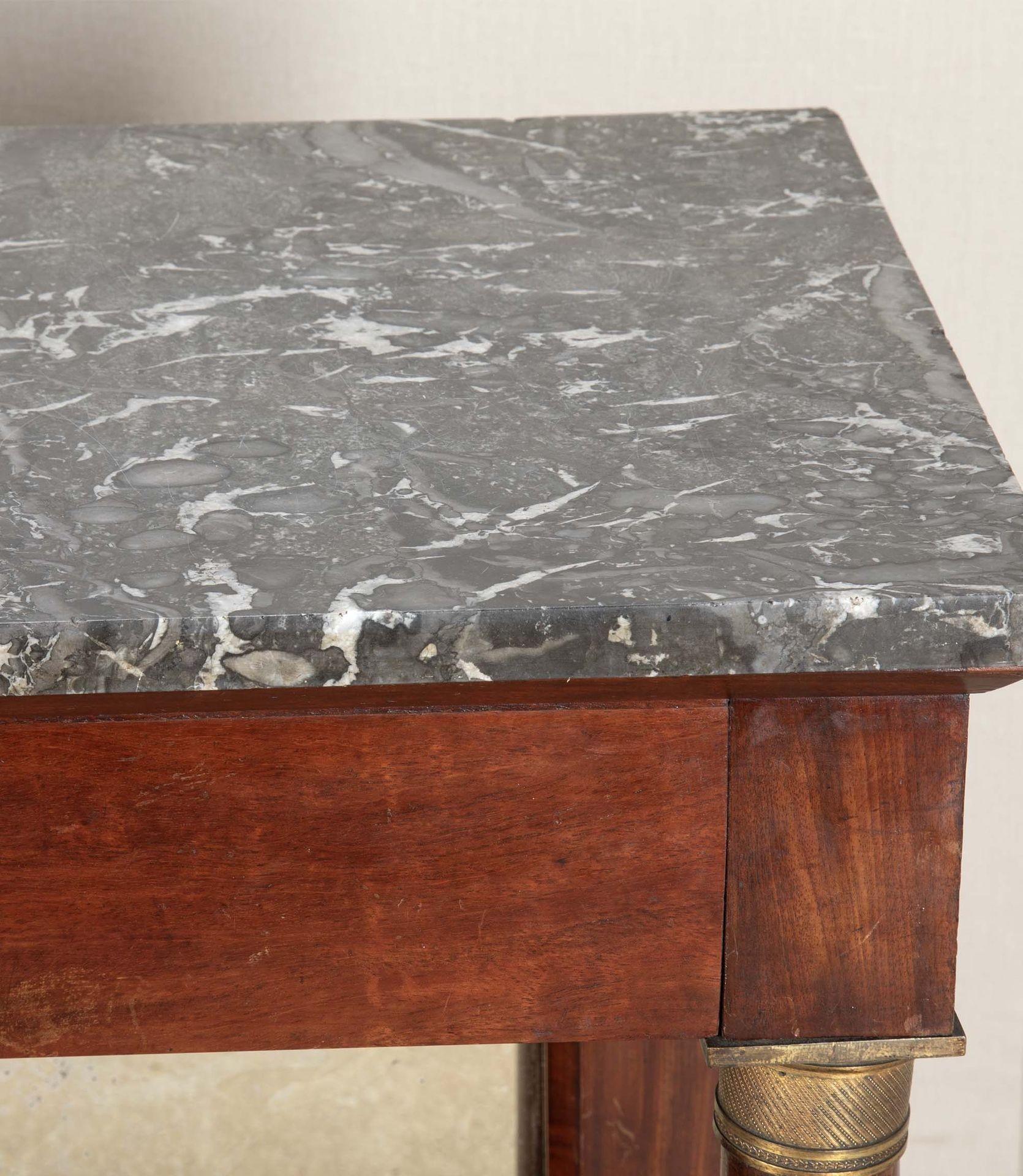 19th Century French Empire Mahogany Console Table For Sale 2