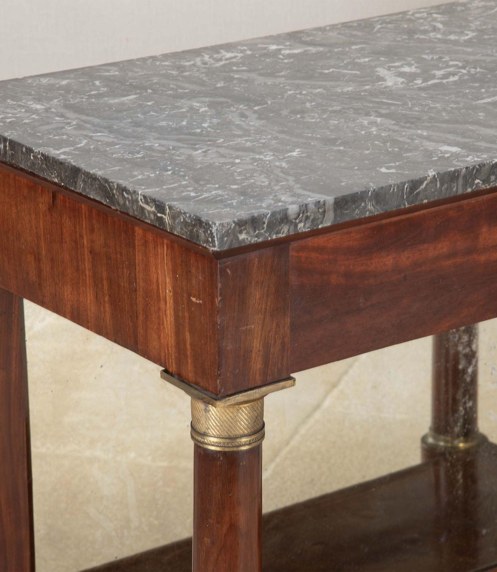 19th Century French Empire Mahogany Console Table For Sale 3