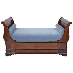 19th Century French Empire Mahogany Daybed