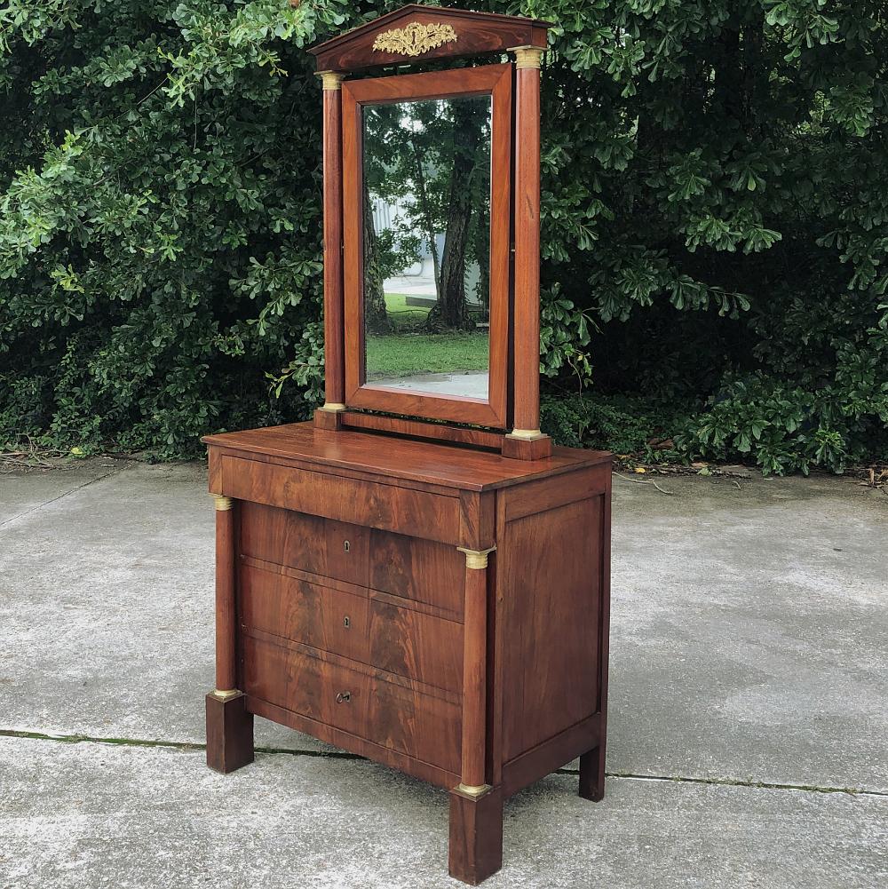 mahogany dresser with mirror