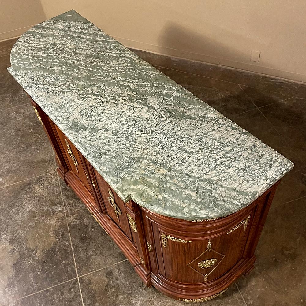 Buffet con piano in marmo in mogano Impero francese del XIX secolo in vendita 4