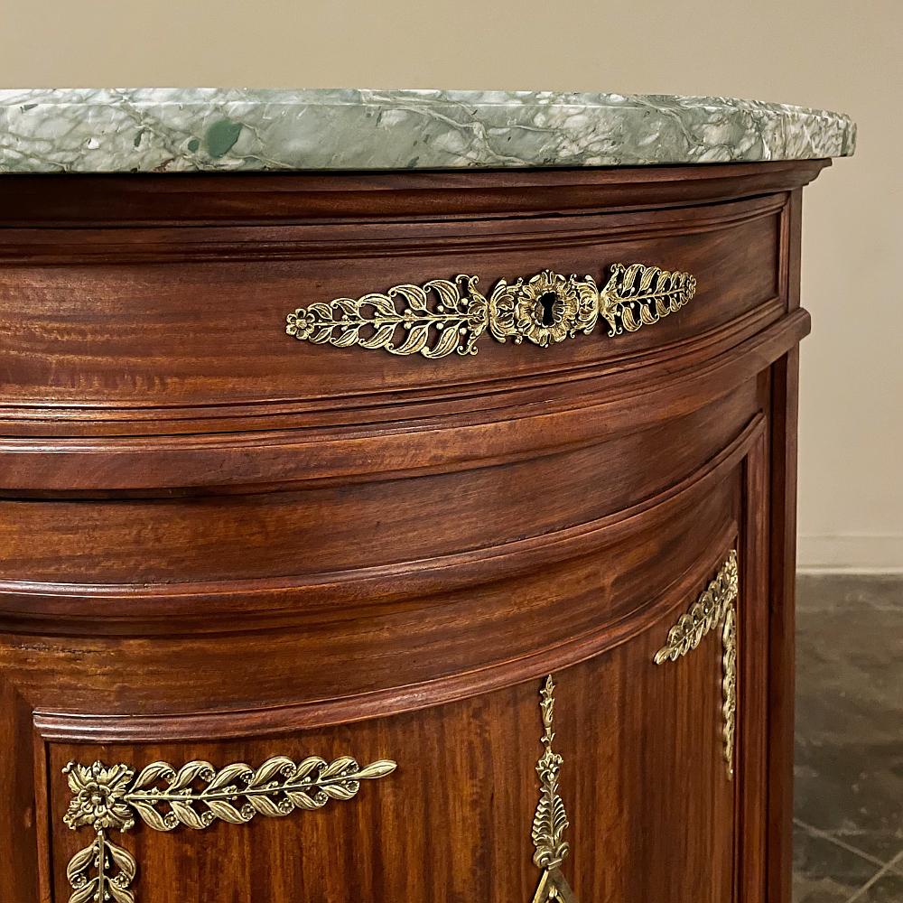 19th Century French Empire Mahogany Marble Top Buffet For Sale 14