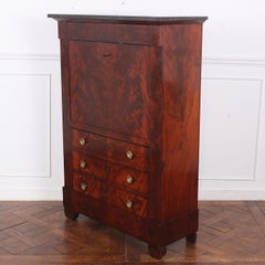 19th Century French Empire Mahogany Secretary