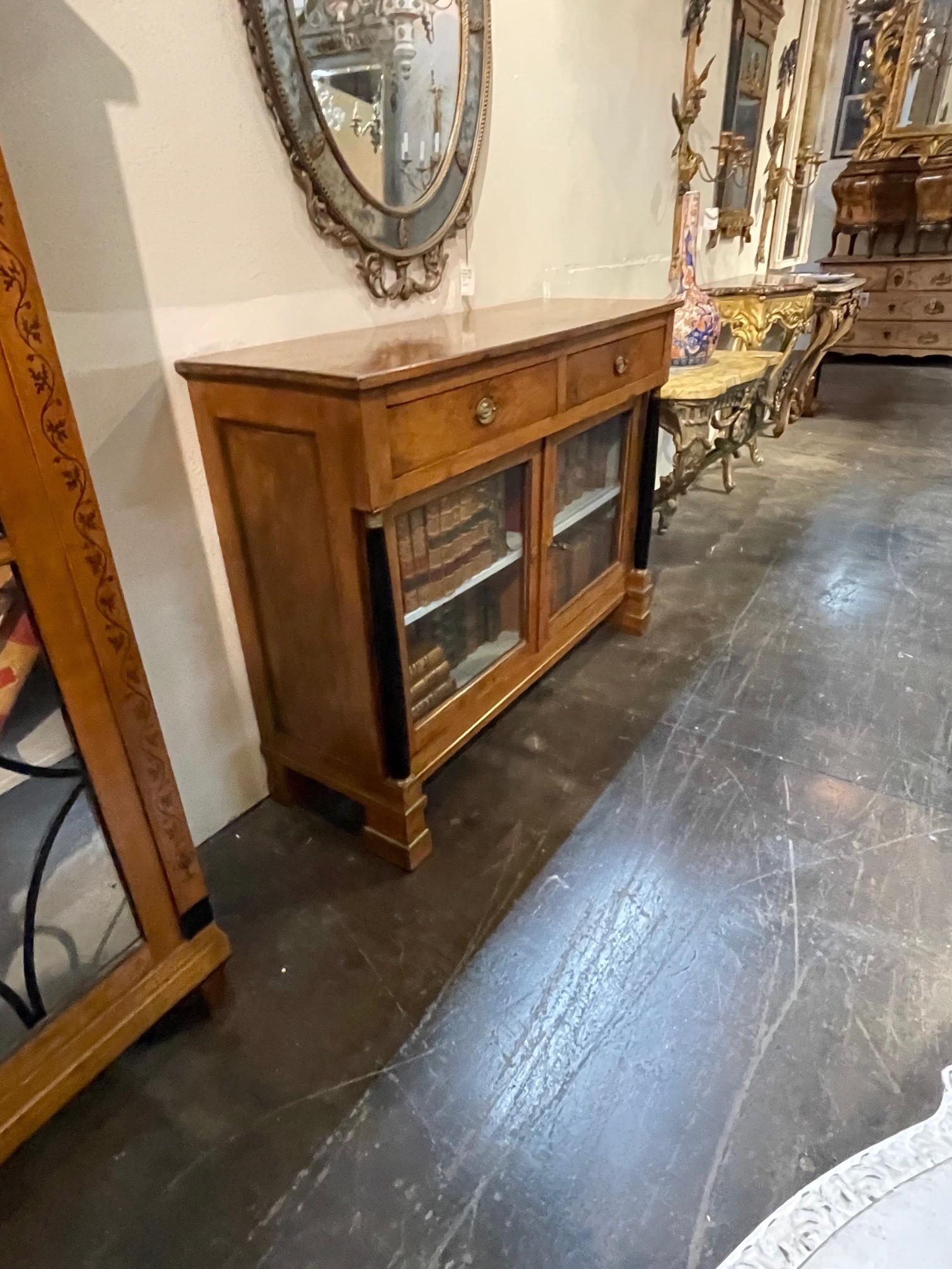 19th Century French Empire Mahogany Side Cabinet 3