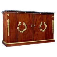19th century French empire mahogany sideboard