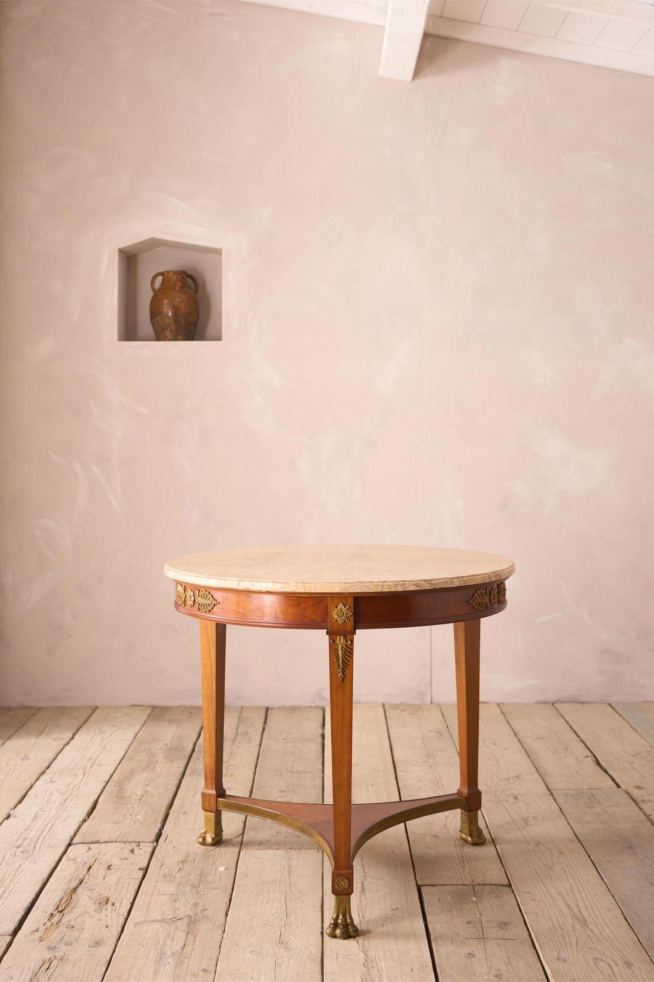 19th century French empire Marble gueridon table In Excellent Condition In Malton, GB