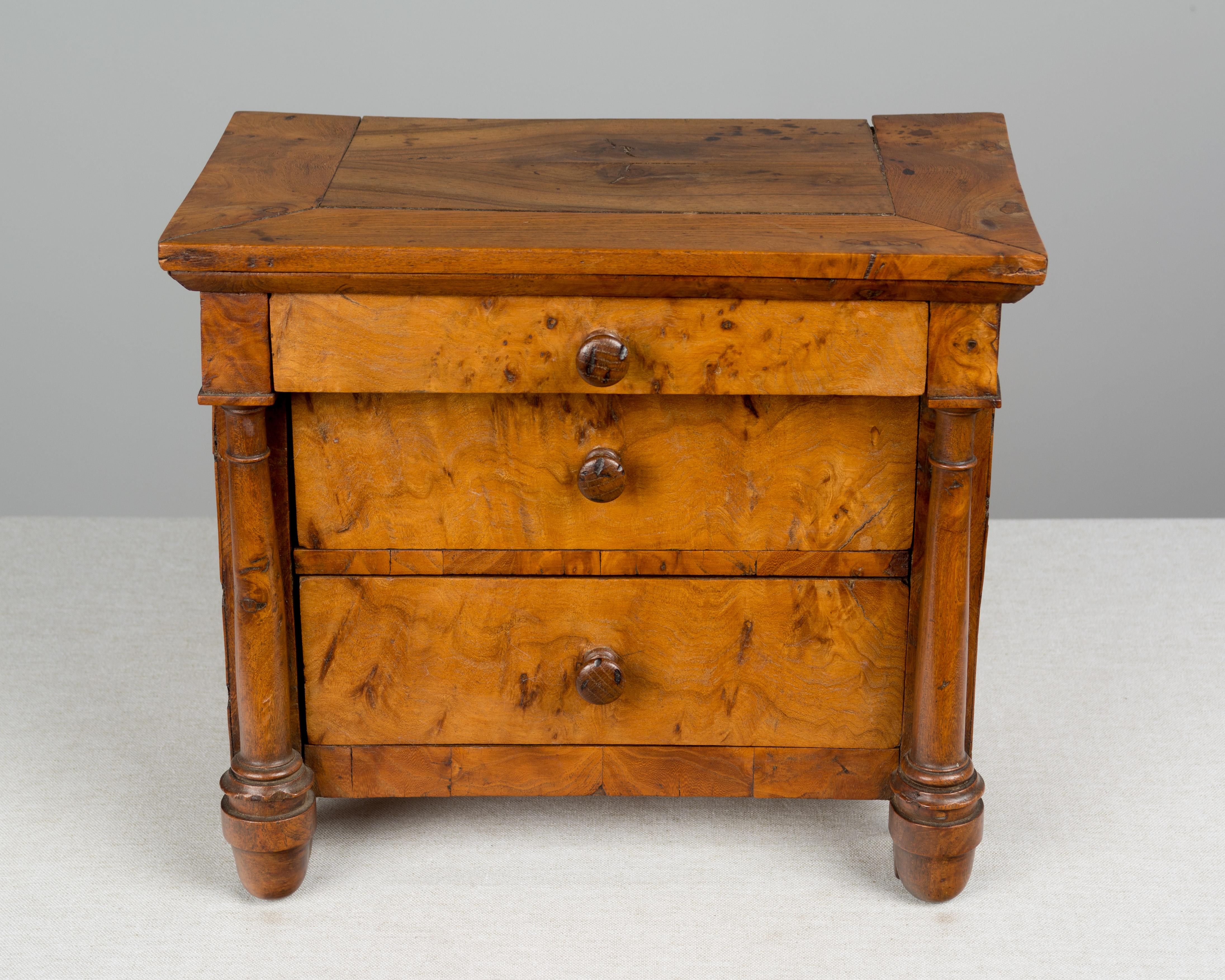 19th Century French Empire Miniature Commode In Good Condition For Sale In Winter Park, FL
