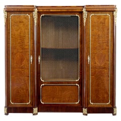19th century French empire ormolu and mahogany cabinet