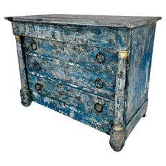 19th Century French Empire Painted Commode 19th Century French Empire Painted Commode