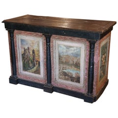 19th Century French Empire Painted Comptoir Counter