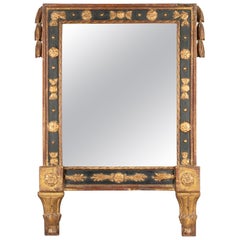 19th Century French Empire Parcel Gilt Mirror