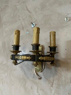 19th century French Empire Period Bronze Wall Light