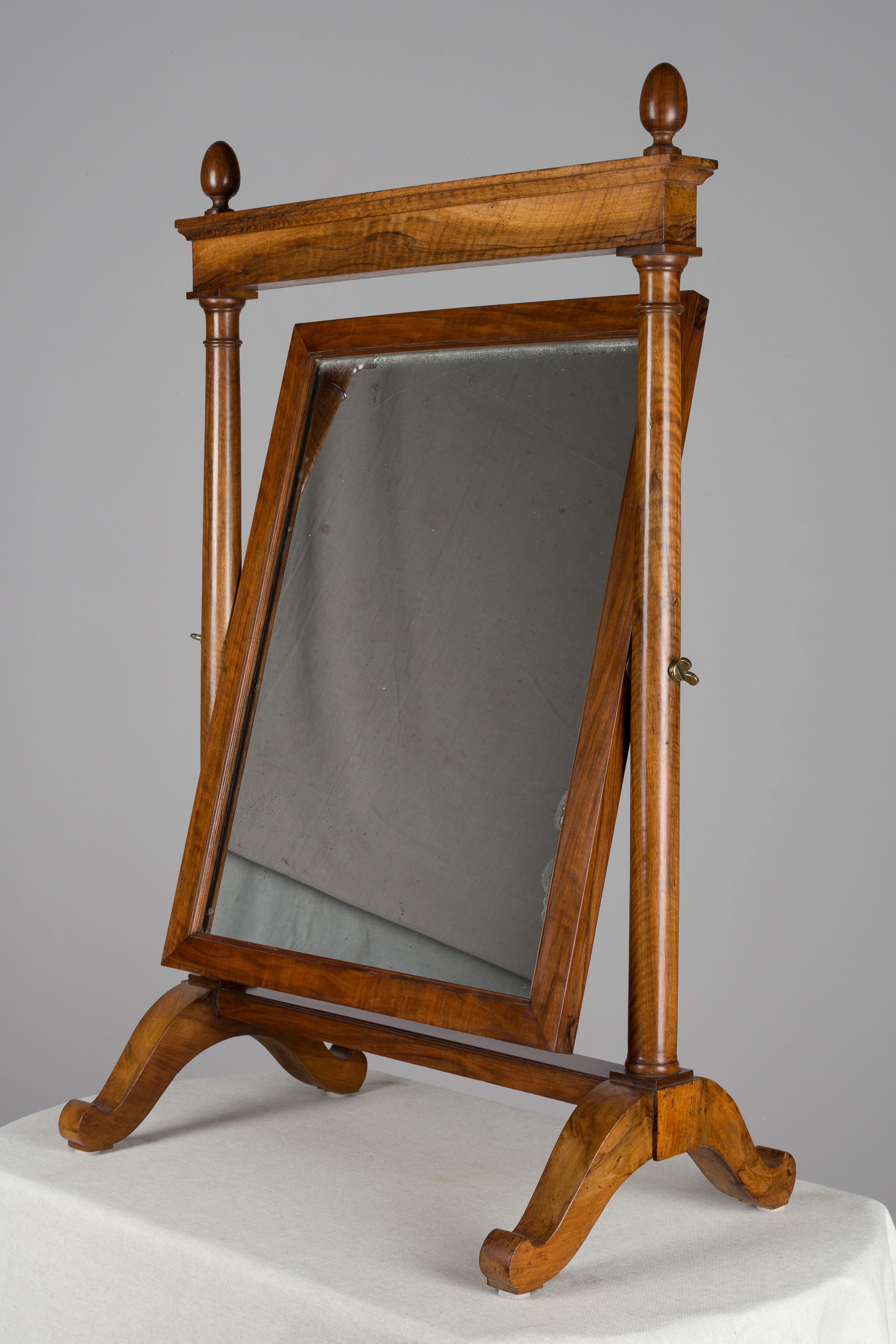 19th Century French Empire Period Cheval Mirror In Good Condition For Sale In Winter Park, FL