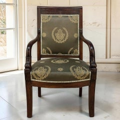 19th Century French Empire Period Mahogany Armchair