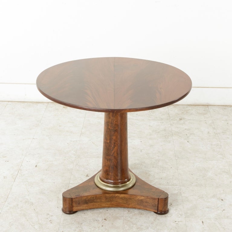 19th Century French Empire Period Mahogany Gueridon, Pedestal Table