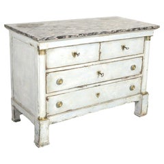 19th Century French Empire Period Painted Four-Drawer Commode