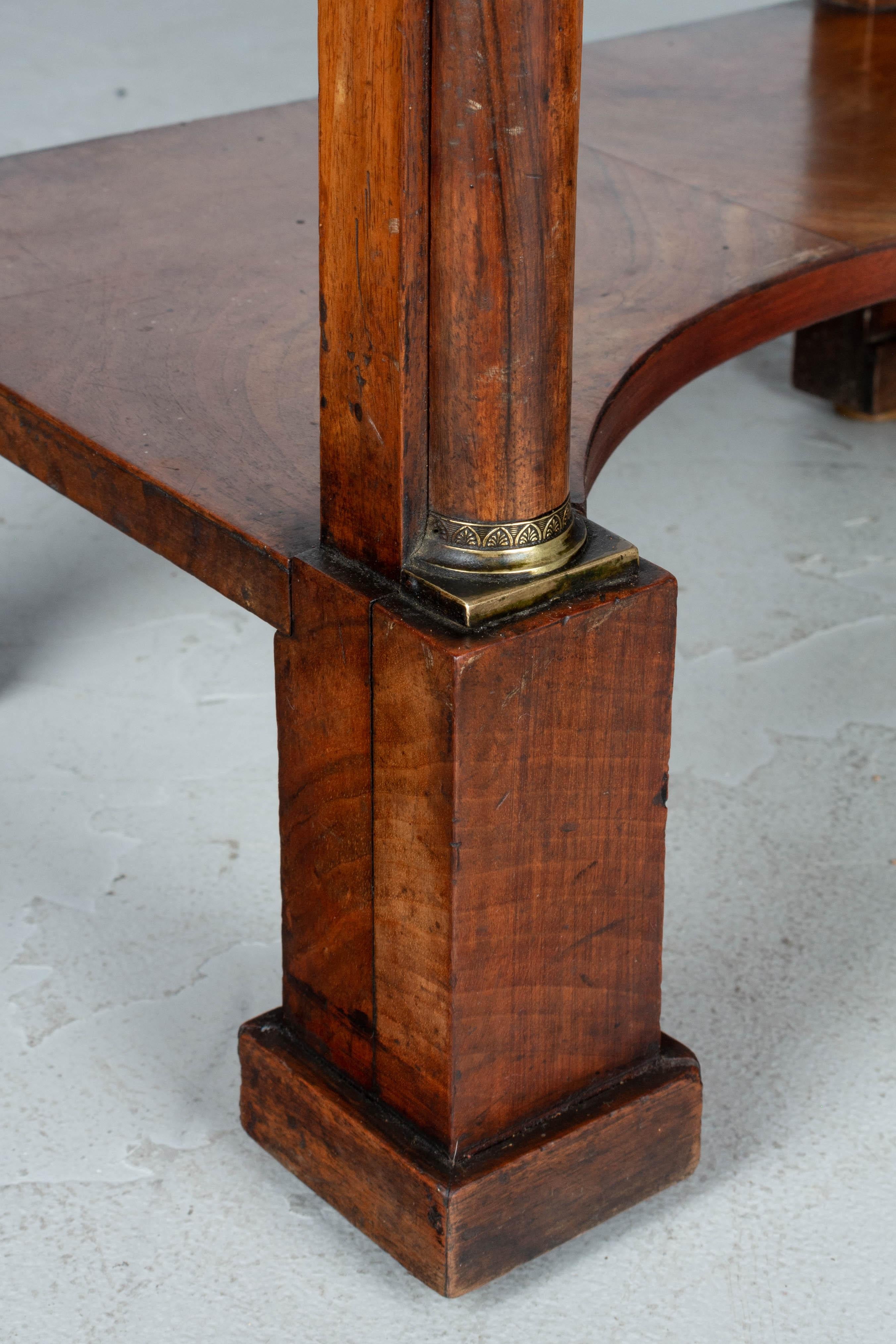 19th Century French Empire Period Walnut Side Table For Sale 9