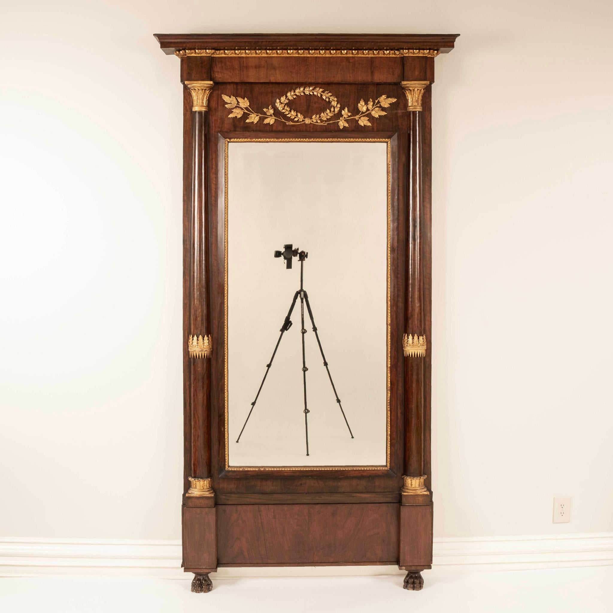 Miroir d'embarcadère Empire français du XIXe siècle en vente 5