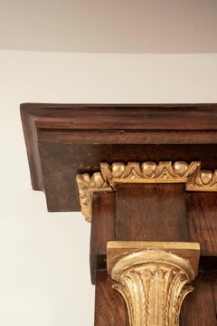 Espejo de muelle imperio francés del siglo XIX