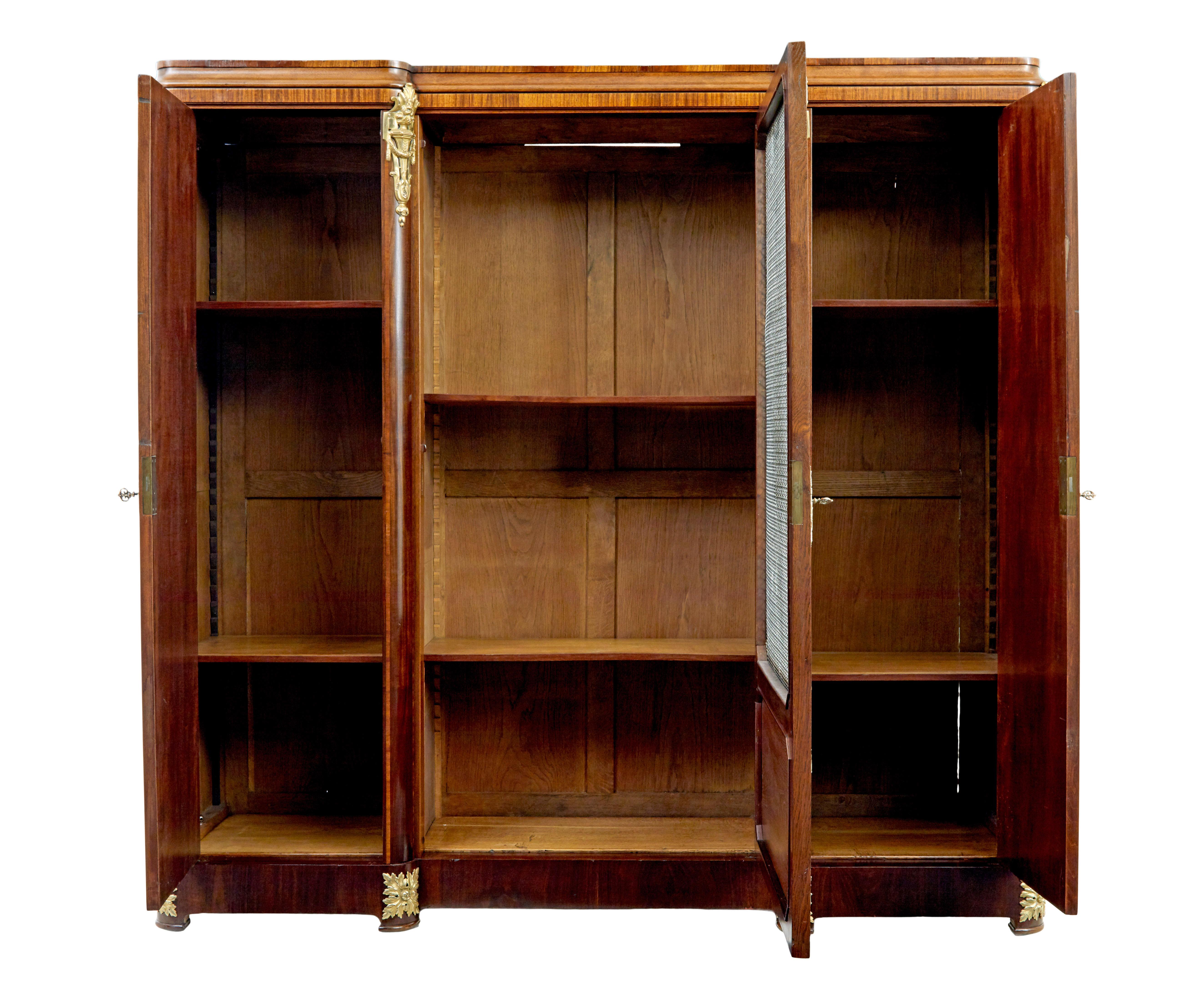 Stile impero Armadio in mogano stile impero francese del XIX secolo in vendita