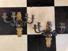 19th Century French Empire Sconces - a Pair