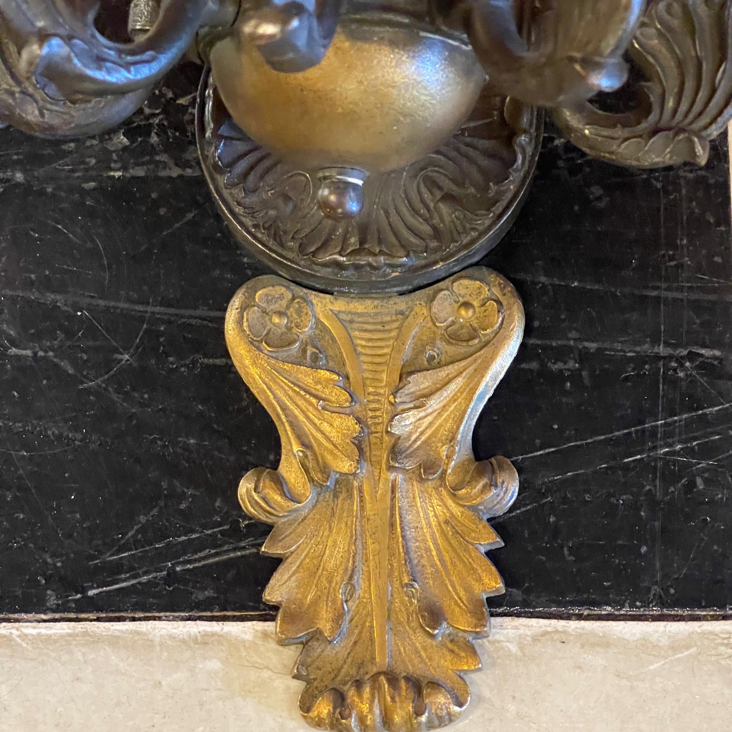 19th Century French Empire Sconces - a Pair In Good Condition For Sale In Charlottesville, VA