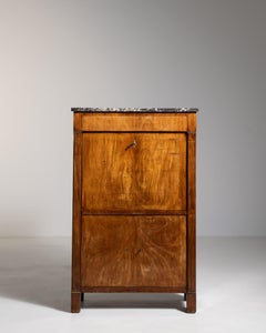 19th Century French Empire Secretary Desk with Functional Storage