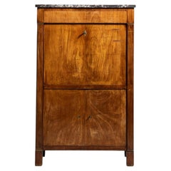19th Century French Empire Secretary Desk with Functional Storage