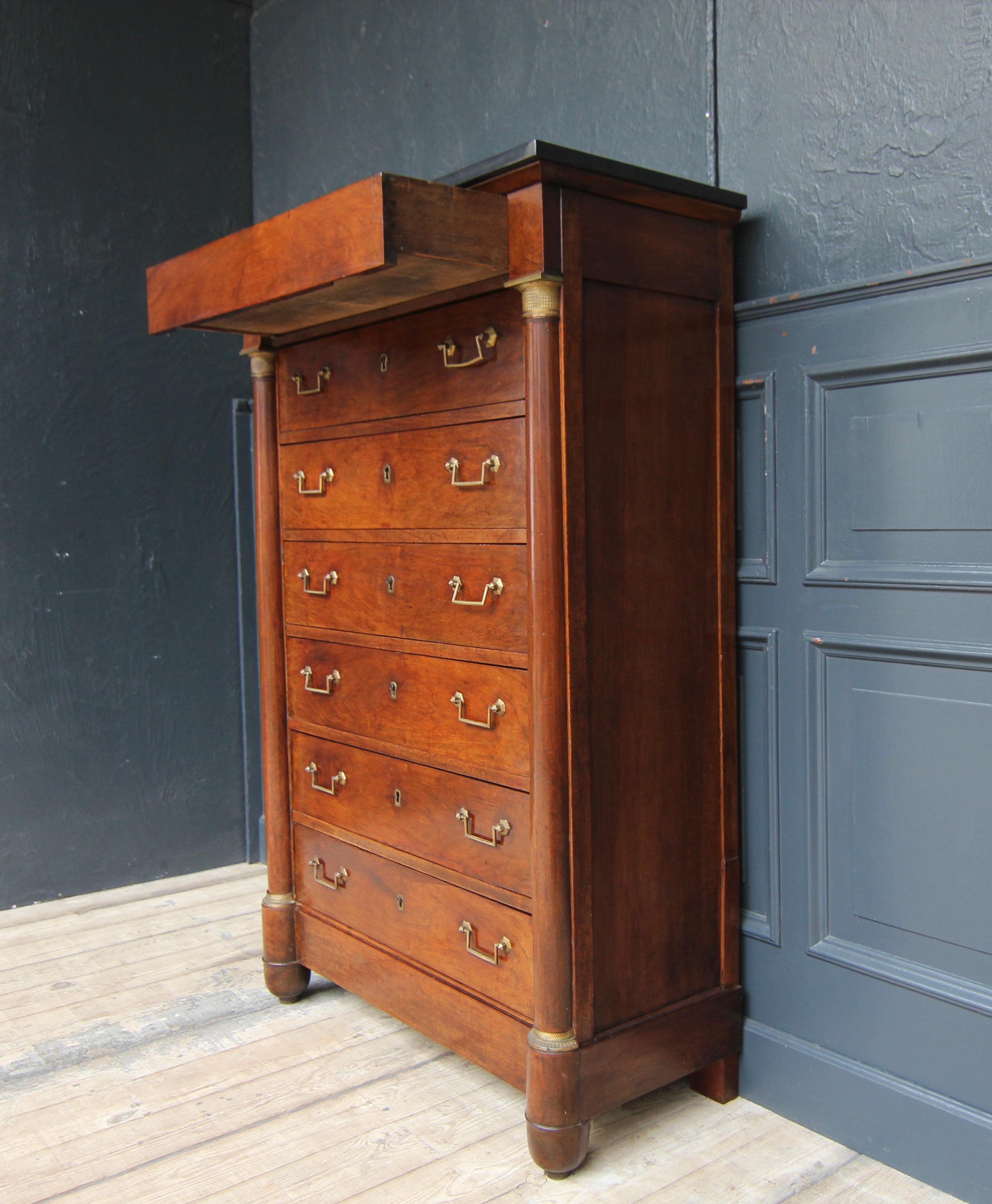 19th Century French Empire Semainier Chest of Drawers 5