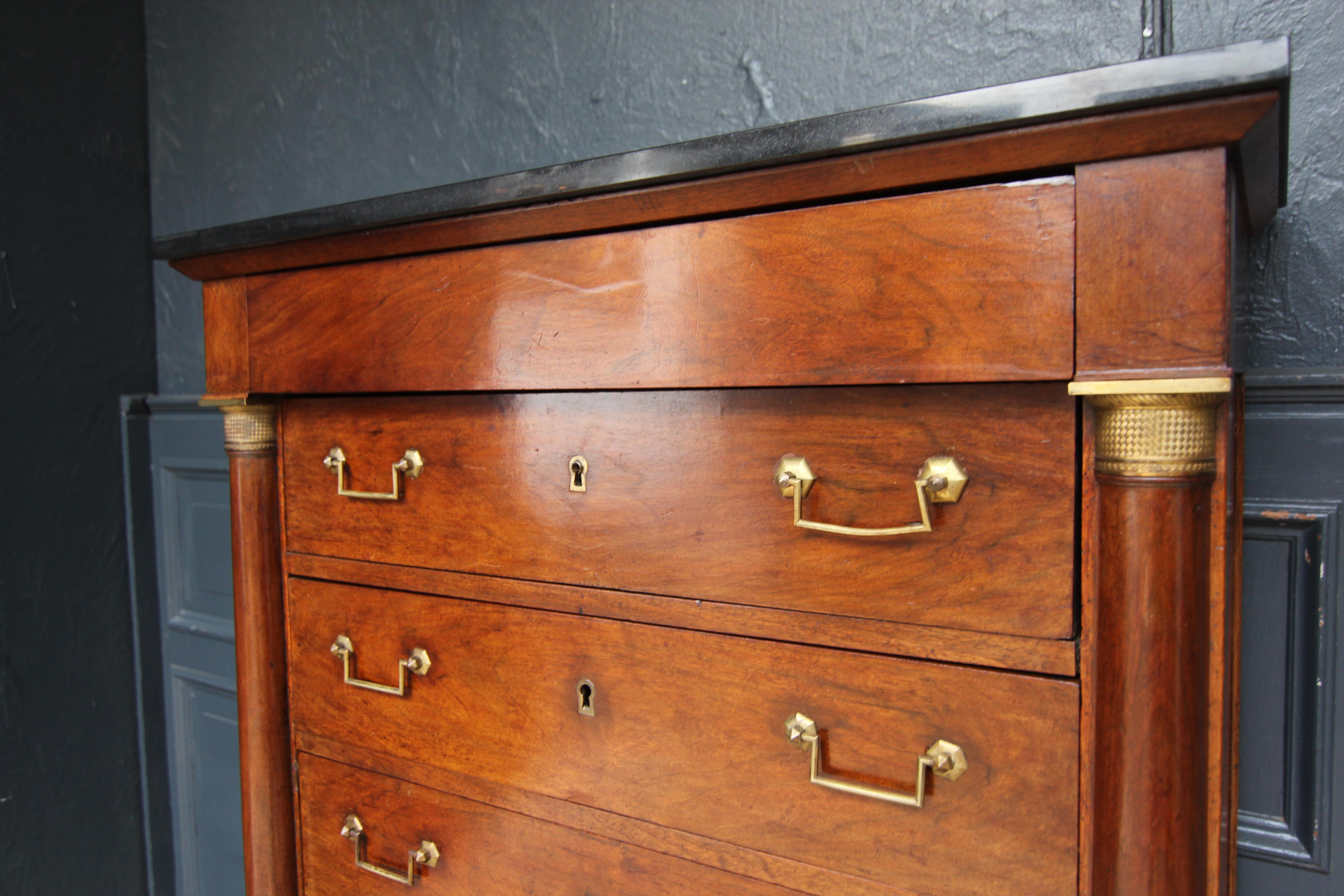 19th Century French Empire Semainier Chest of Drawers 8