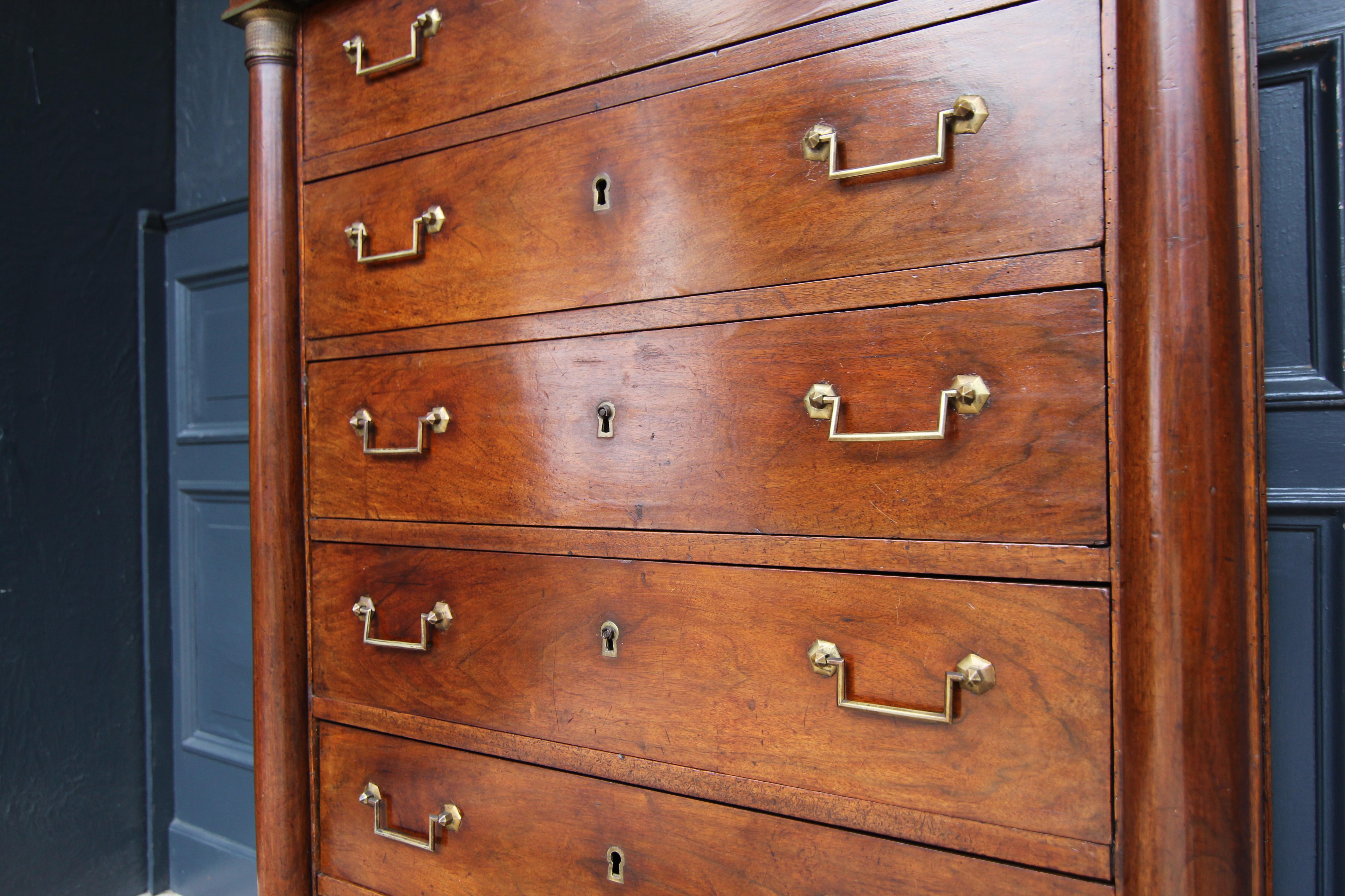 19th Century French Empire Semainier Chest of Drawers 12
