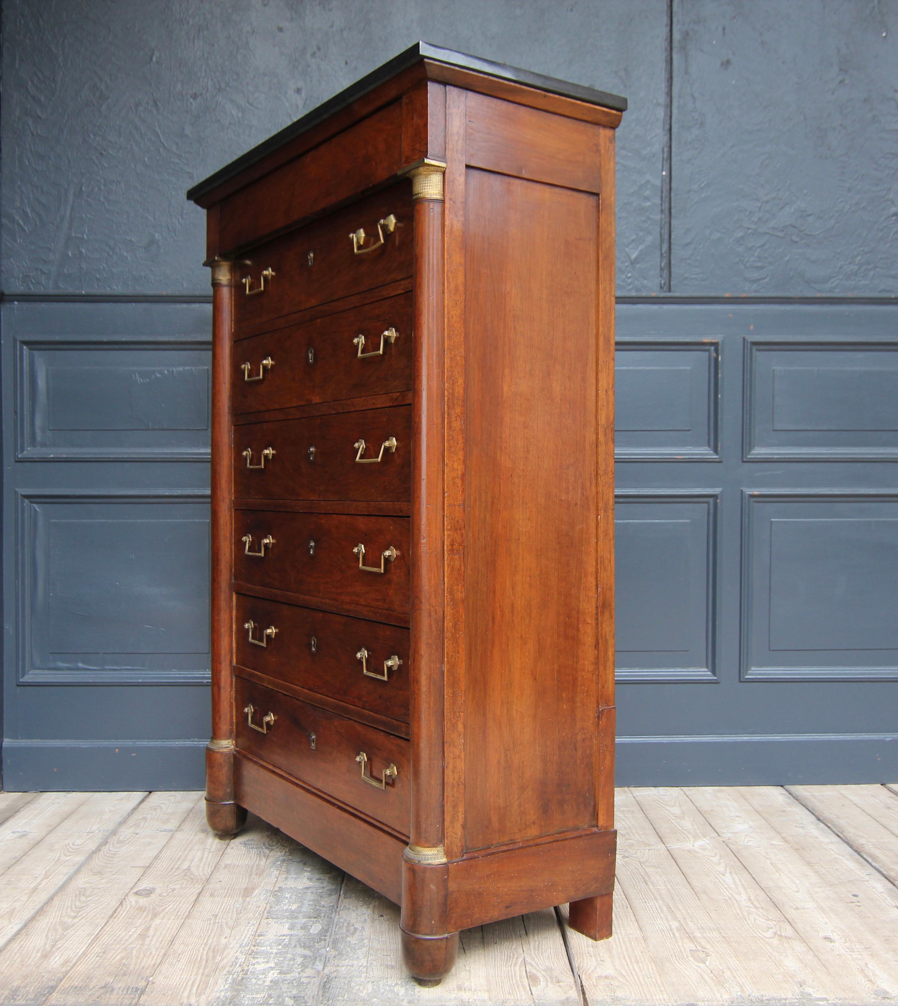 19th Century French Empire Semainier Chest of Drawers 14