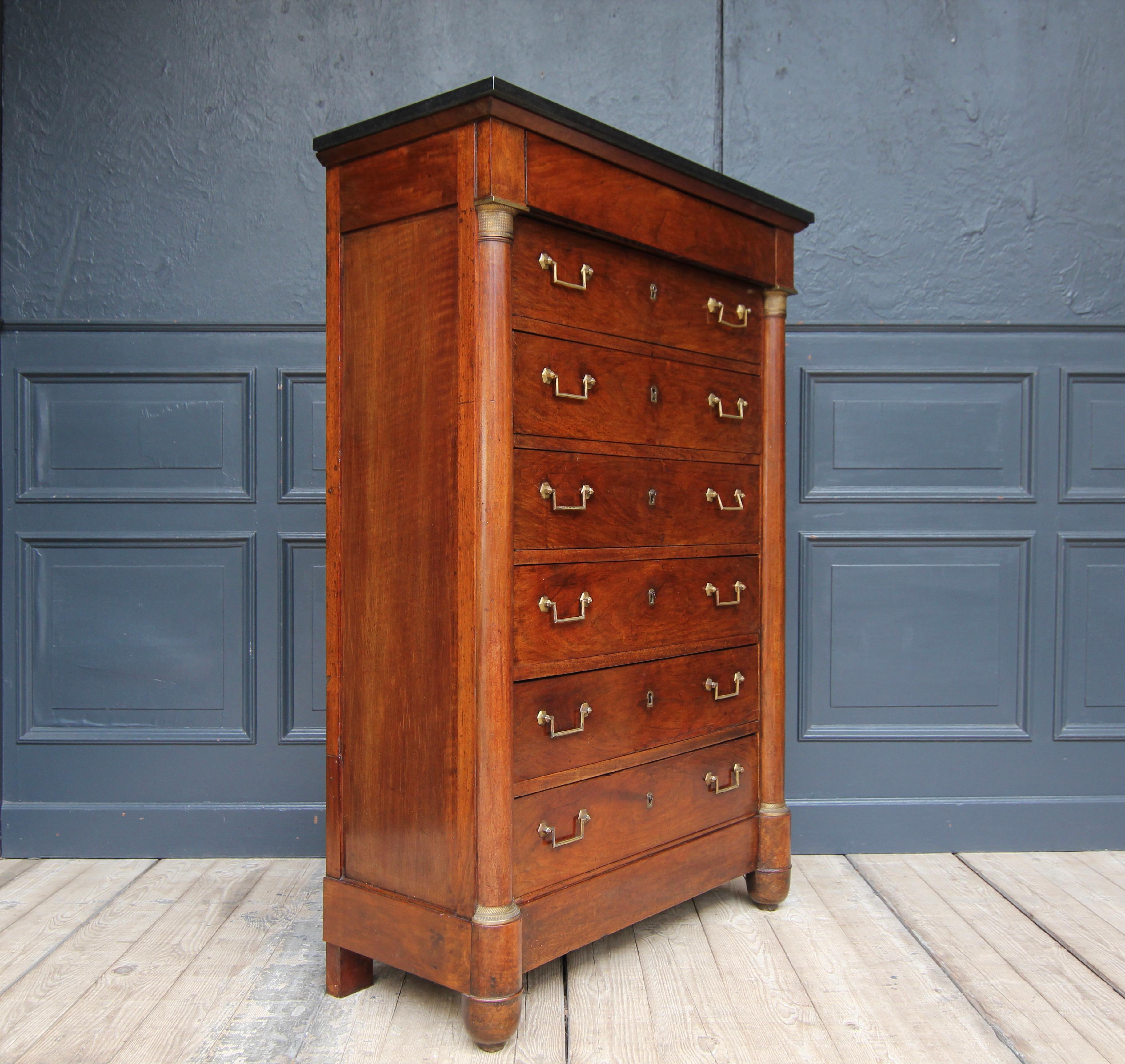 19th Century French Empire Semainier Chest of Drawers 15