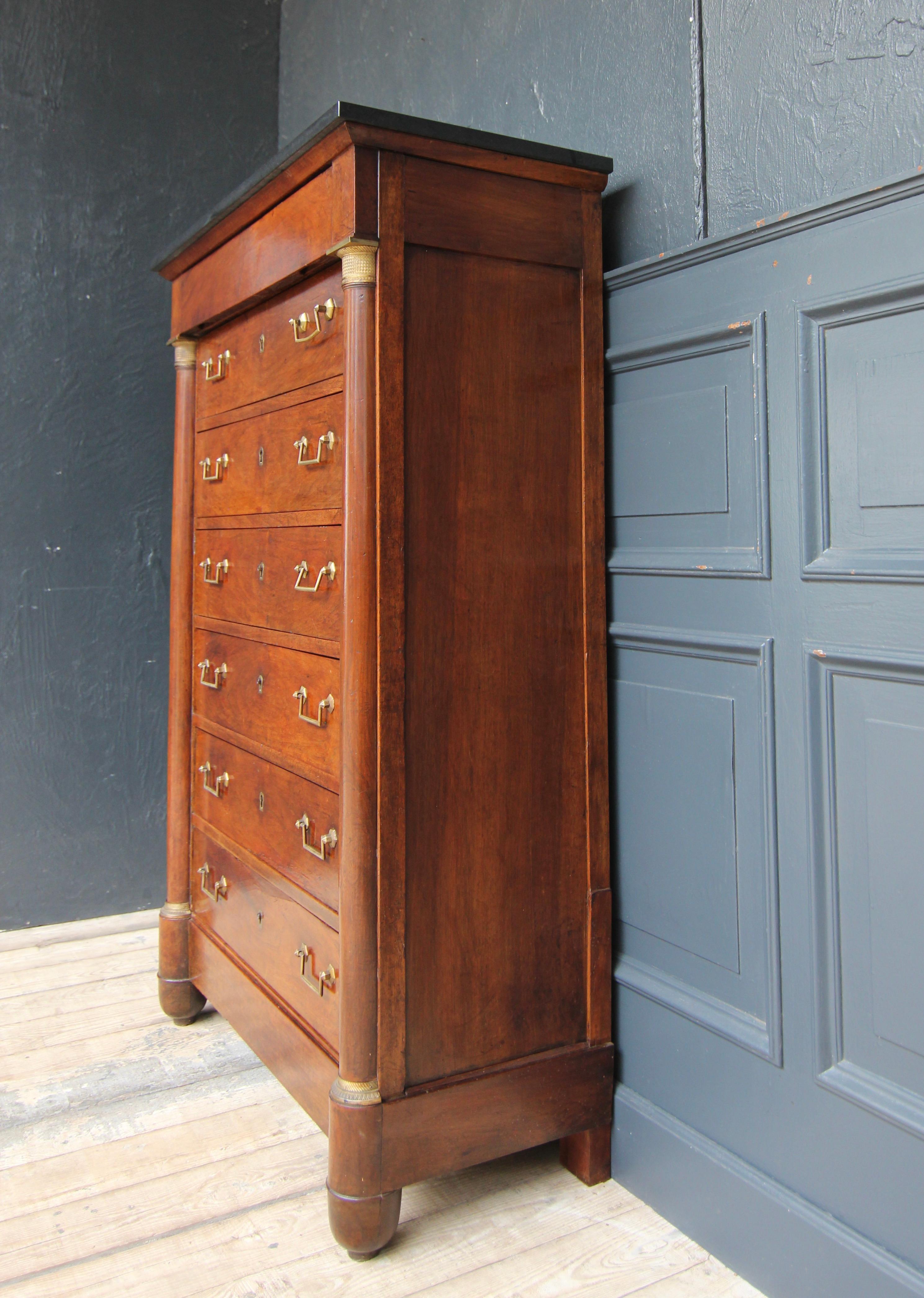 19th Century French Empire Semainier Chest of Drawers 1