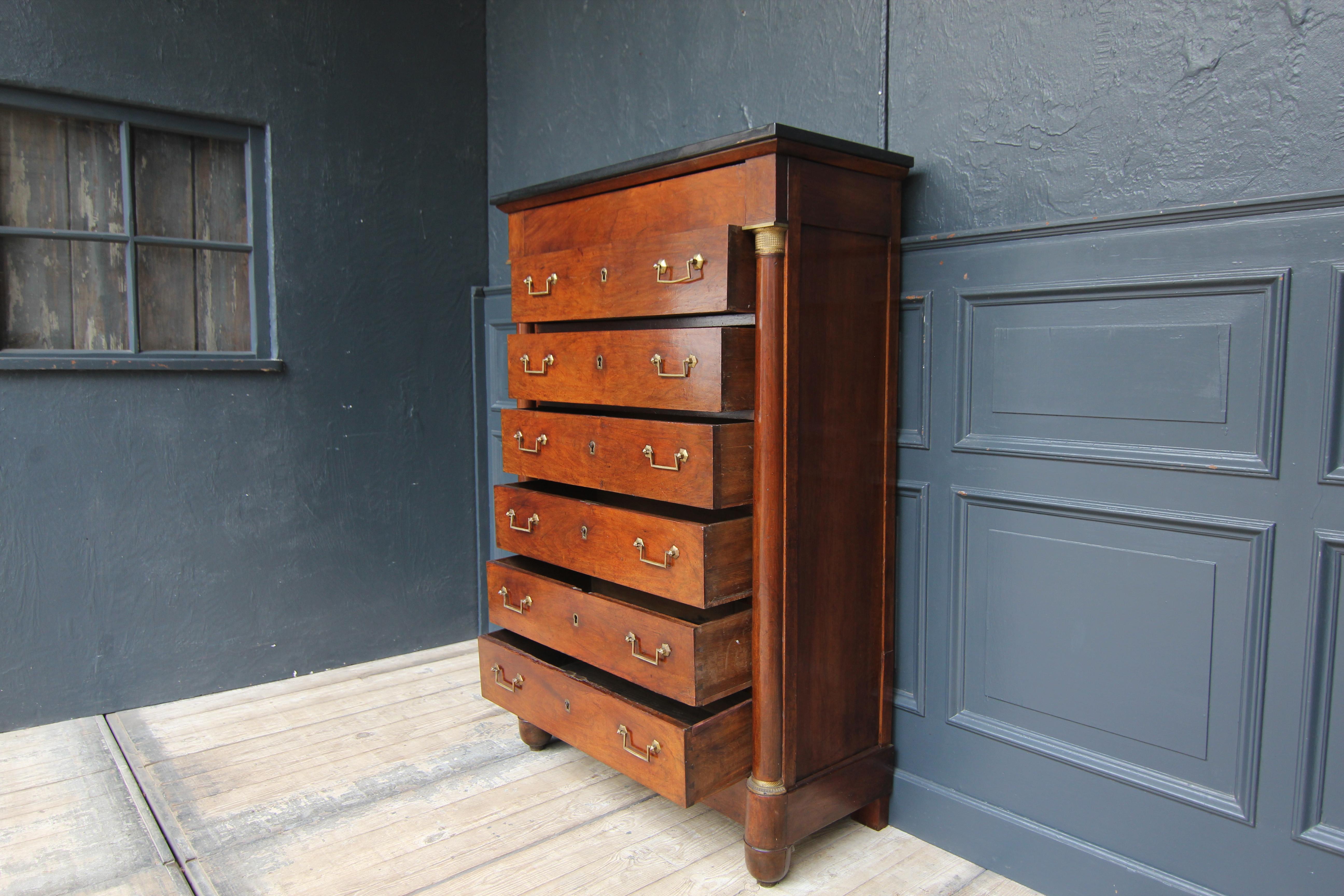 19th Century French Empire Semainier Chest of Drawers 2