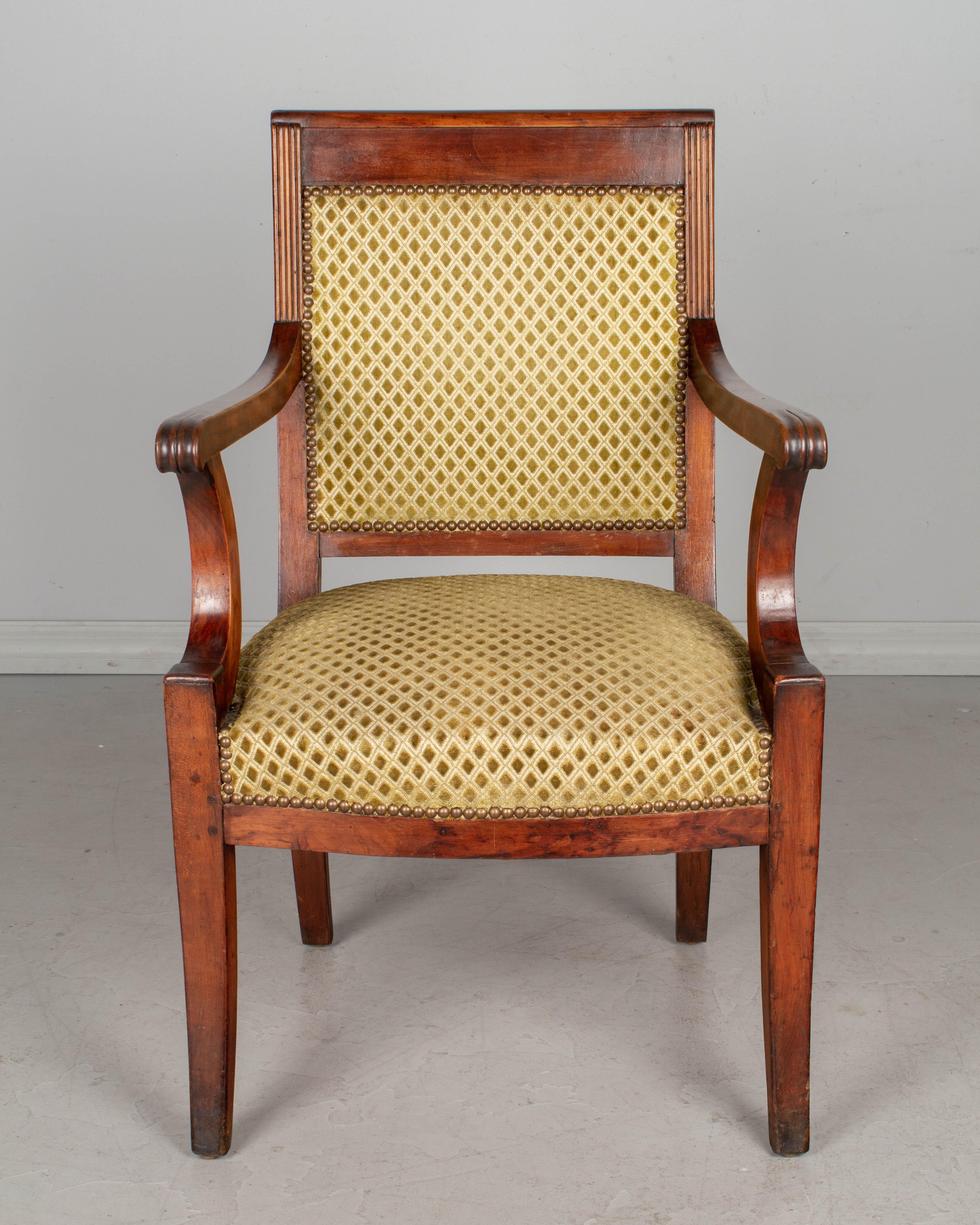 19th Century French Empire Style Armchair In Good Condition In Winter Park, FL