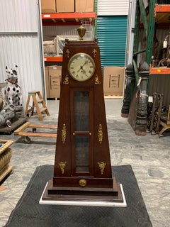 19th Century French Empire Style Bronze Mounted Clock