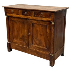 19th Century French Empire Style Buffet in Walnut