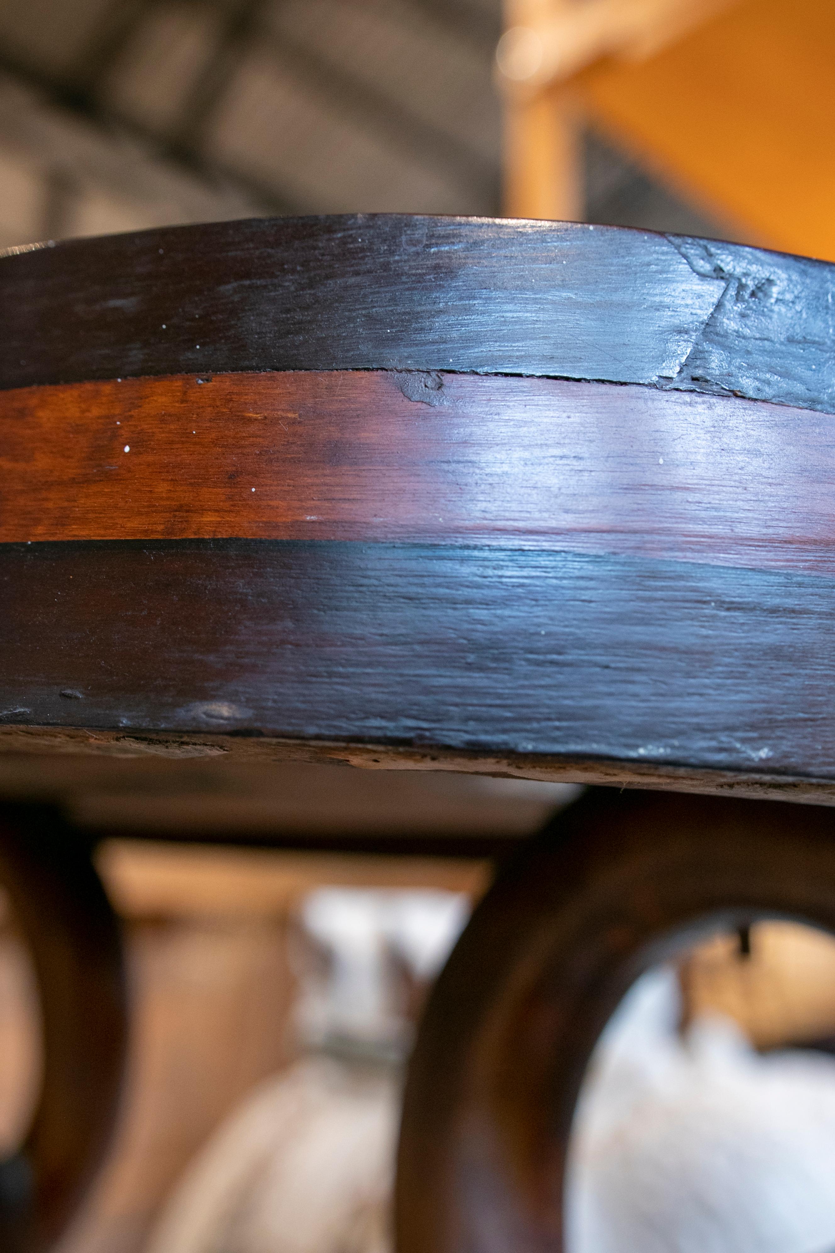 19th Century French Empire Style Console in Wood For Sale 6