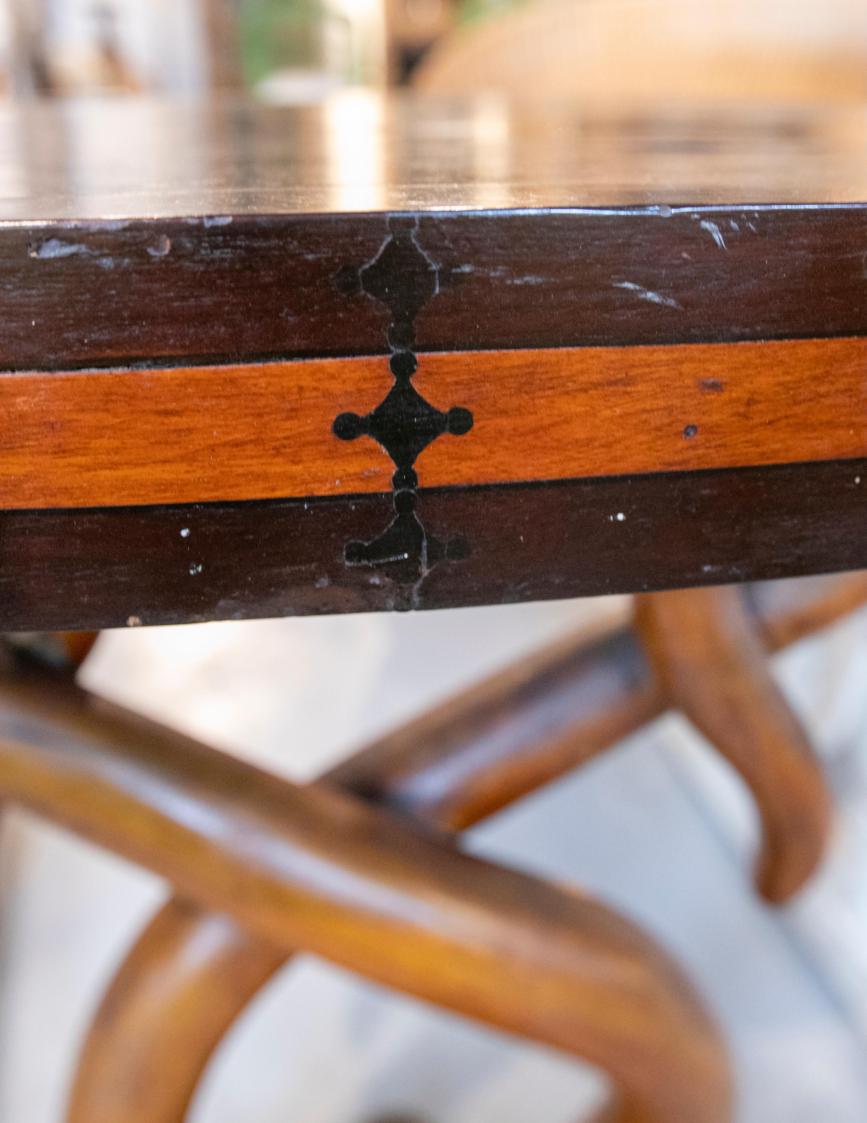 19th Century French Empire Style Console in Wood For Sale 11