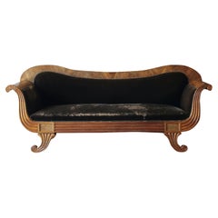 19th Century French Empire Style Double Ended Mahogany Sofa