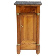 Antique 19th Century French Empire Style Mahogany Bedside Cabinet