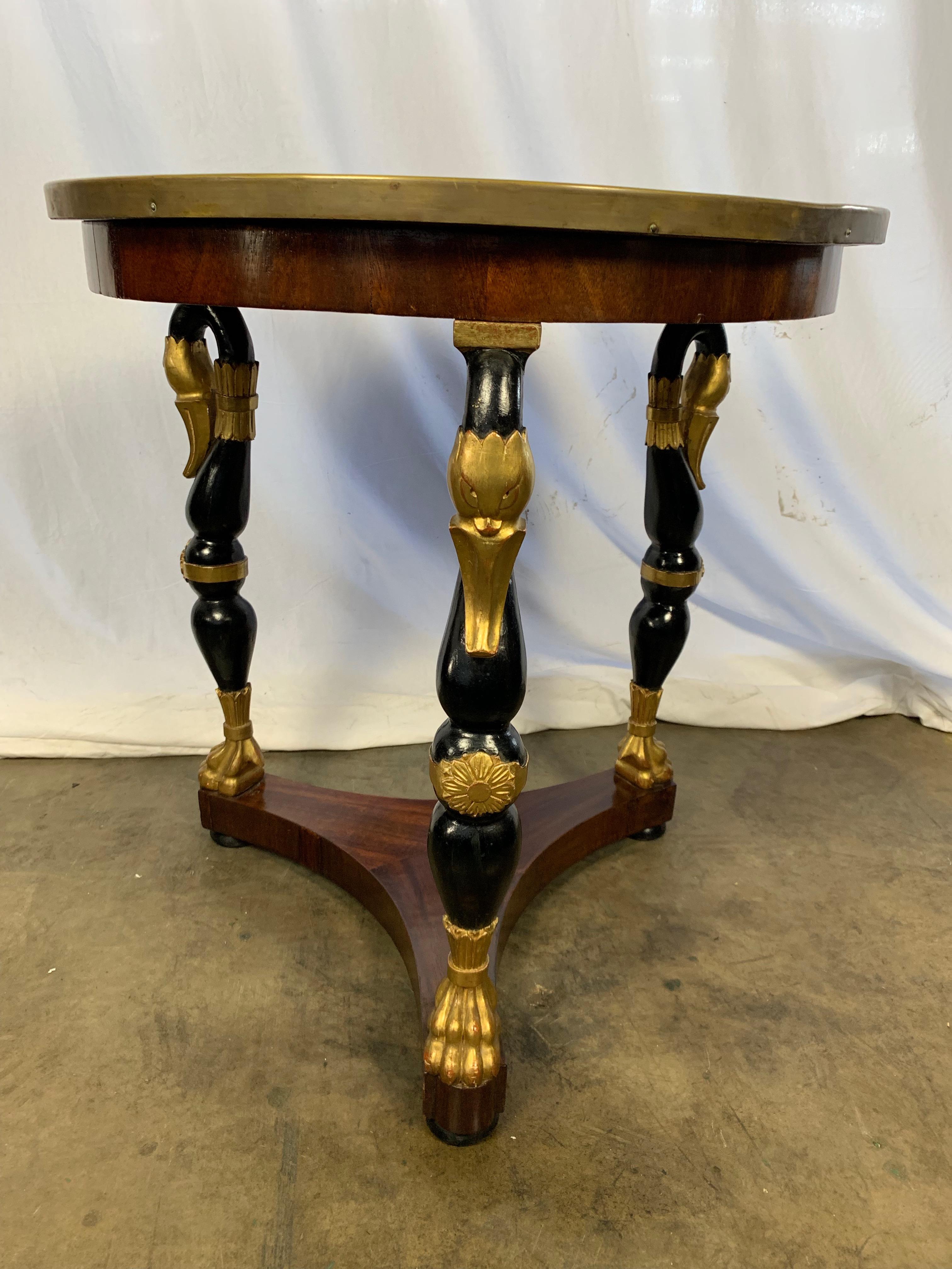 19th Century French Empire Style Mahogany Centre Table In Good Condition For Sale In London, GB