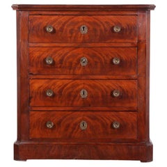 19th Century French Empire Style Mahogany Commode Chest