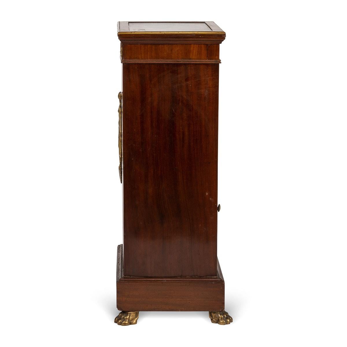 19. Jahrhundert Französisch Empire-Stil Ormolu montiert Holz & Marmor Pedestal, C.1890 im Zustand „Gut“ im Angebot in Royal Tunbridge Wells, Kent